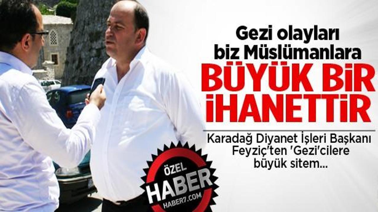 Karadağ müftüsü: Gezi biz Müslümanlara ihanettir
