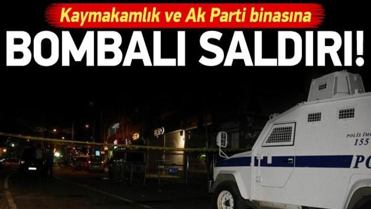 Kaymakamlık ve AK Parti binasına bombalı saldırı