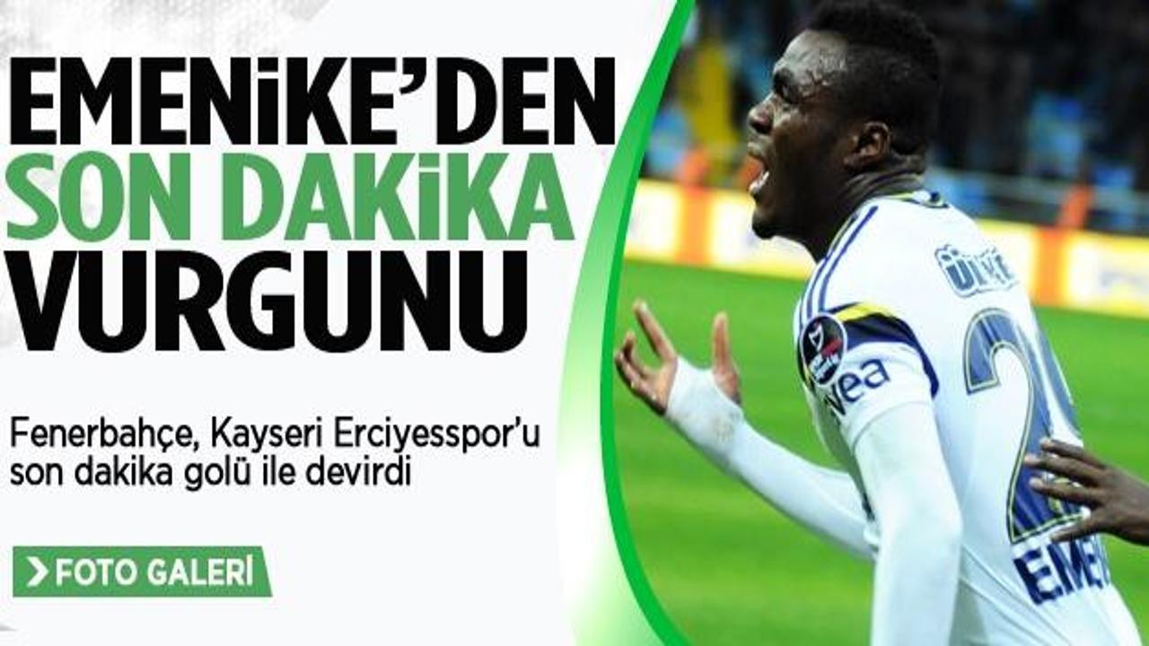 Kayseri'de Emenike'den altın gol