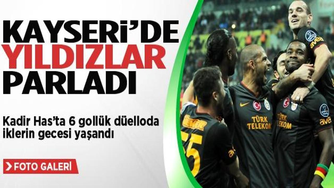 Galatasaray Kayseri'de 4 köşe!