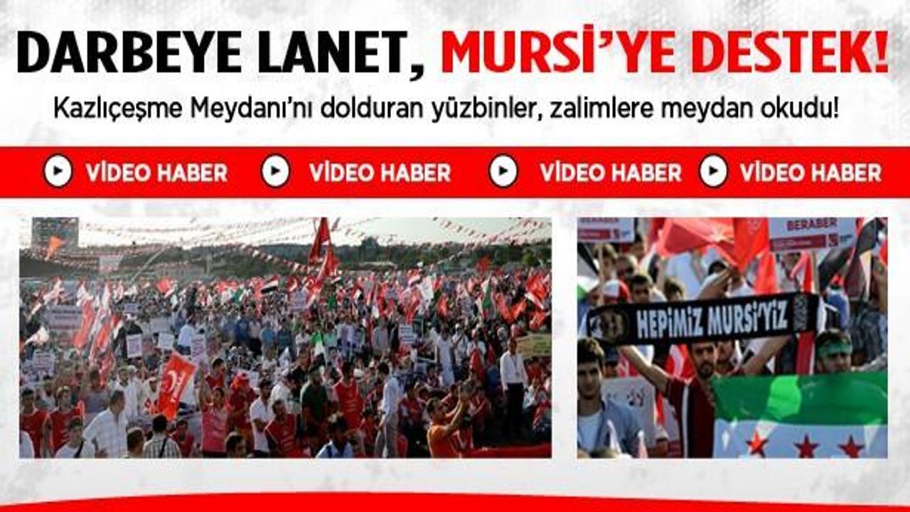 Kazlıçeşme Meydan'ından darbecilere büyük tepki