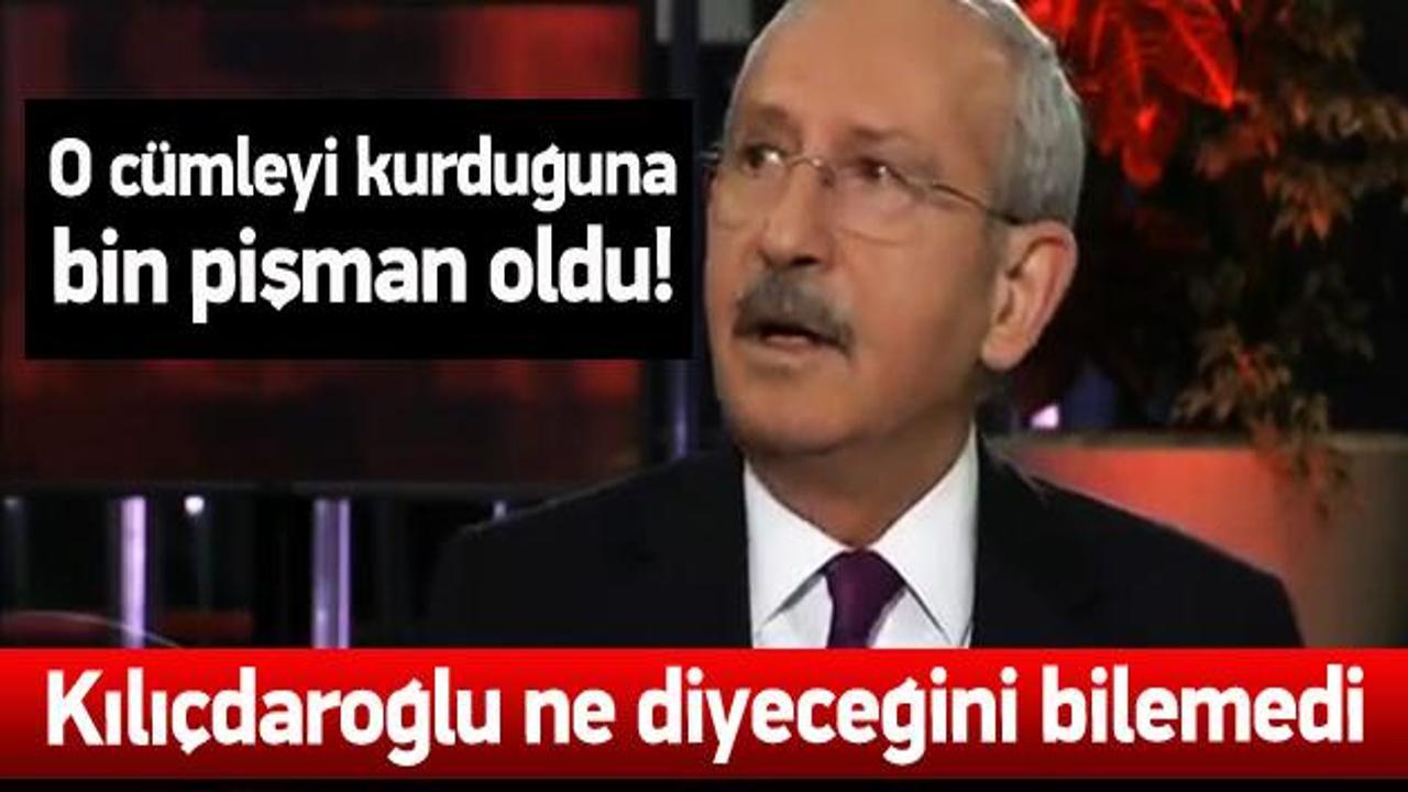 Kemal Kılıçdaroğlu ne diyeceğini bilemedi