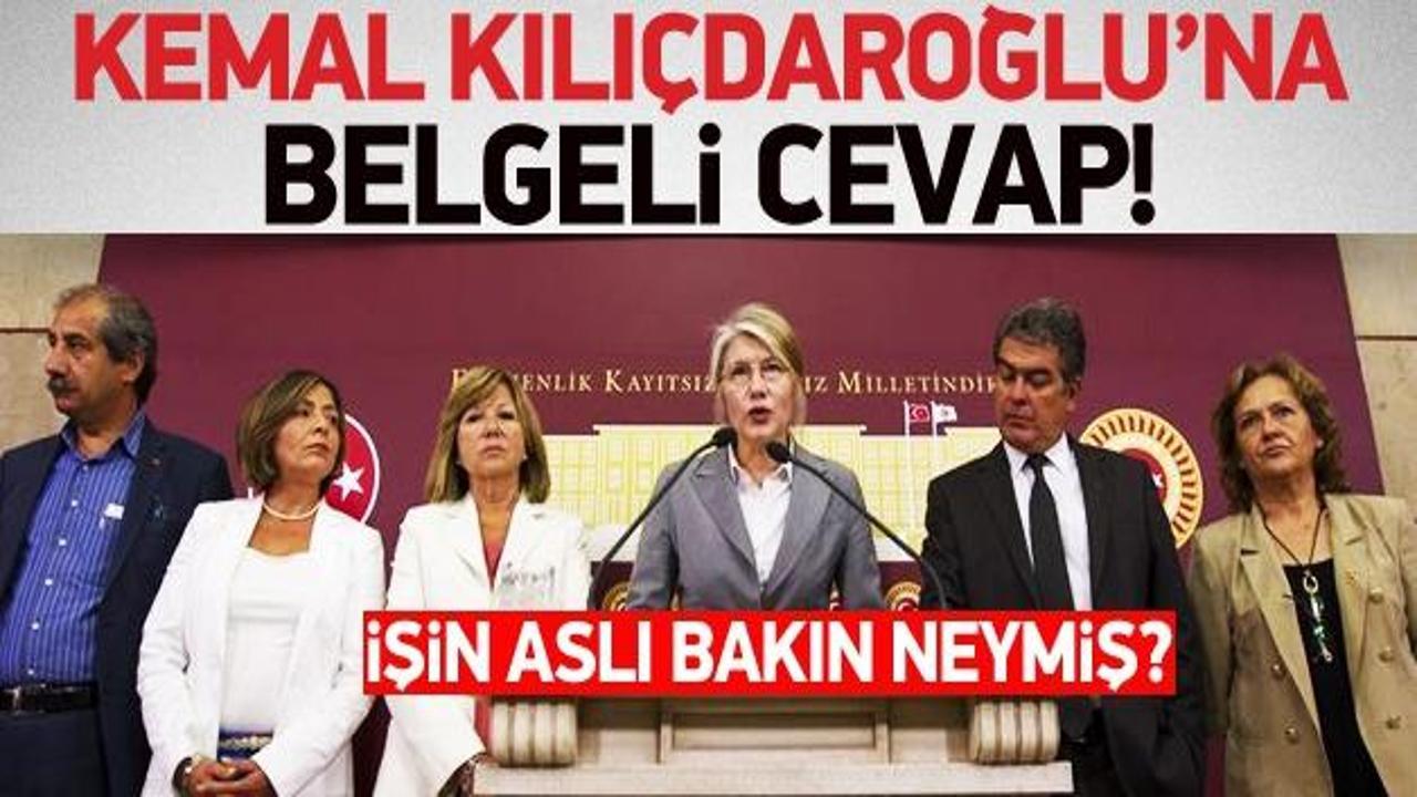 Kemal Kılıçdaroğlu'na belgeli cevap