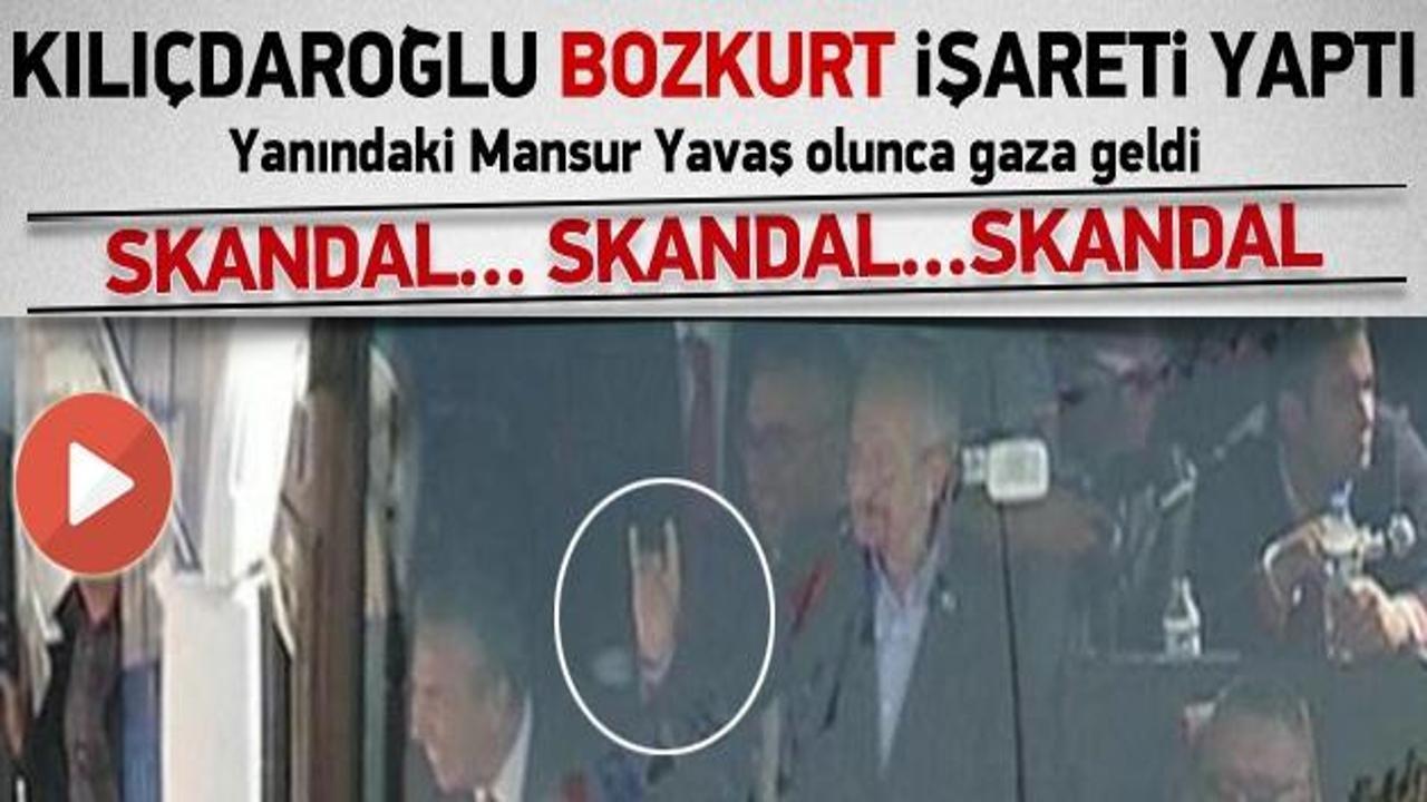 Kılıçdaroğlu bozkurt işareti yaptı!