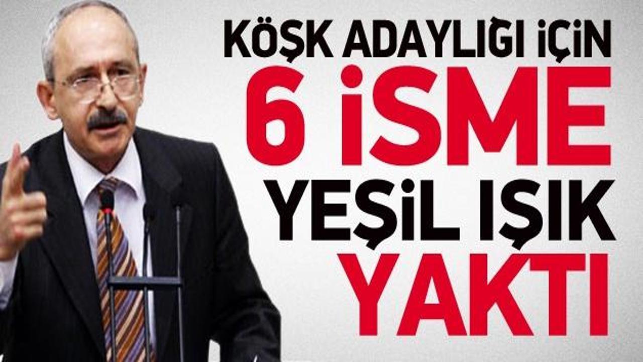 Kılıçdaroğlu Köşk için 6 isme yeşil ışık yaktı