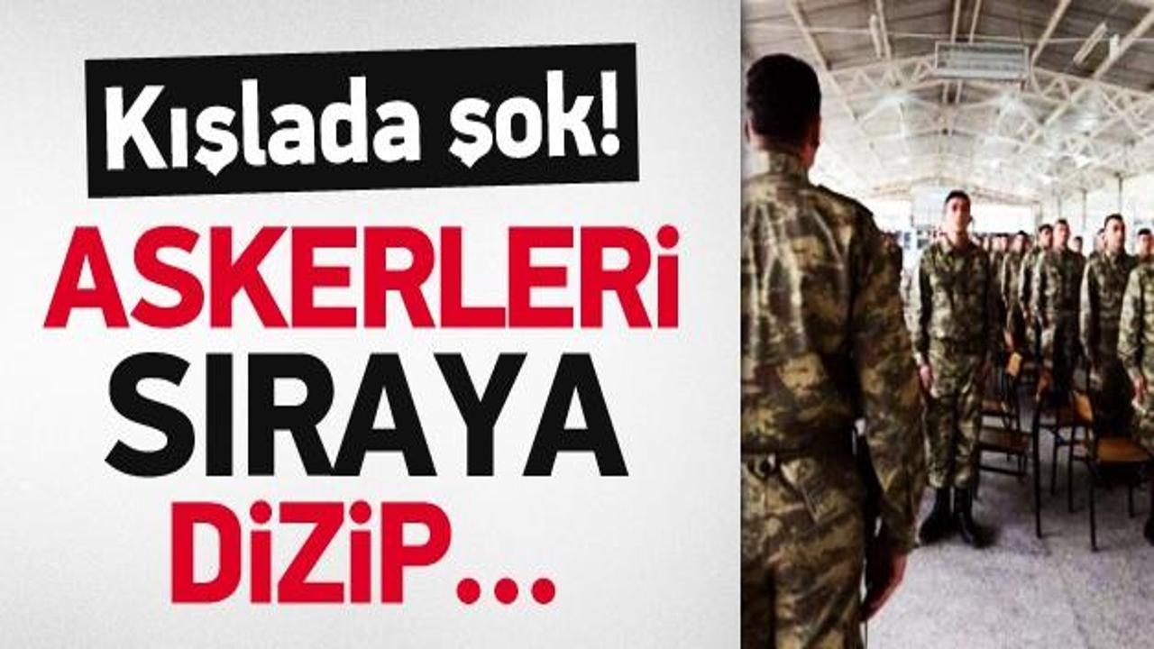 Kışlada askerlere şok itham!