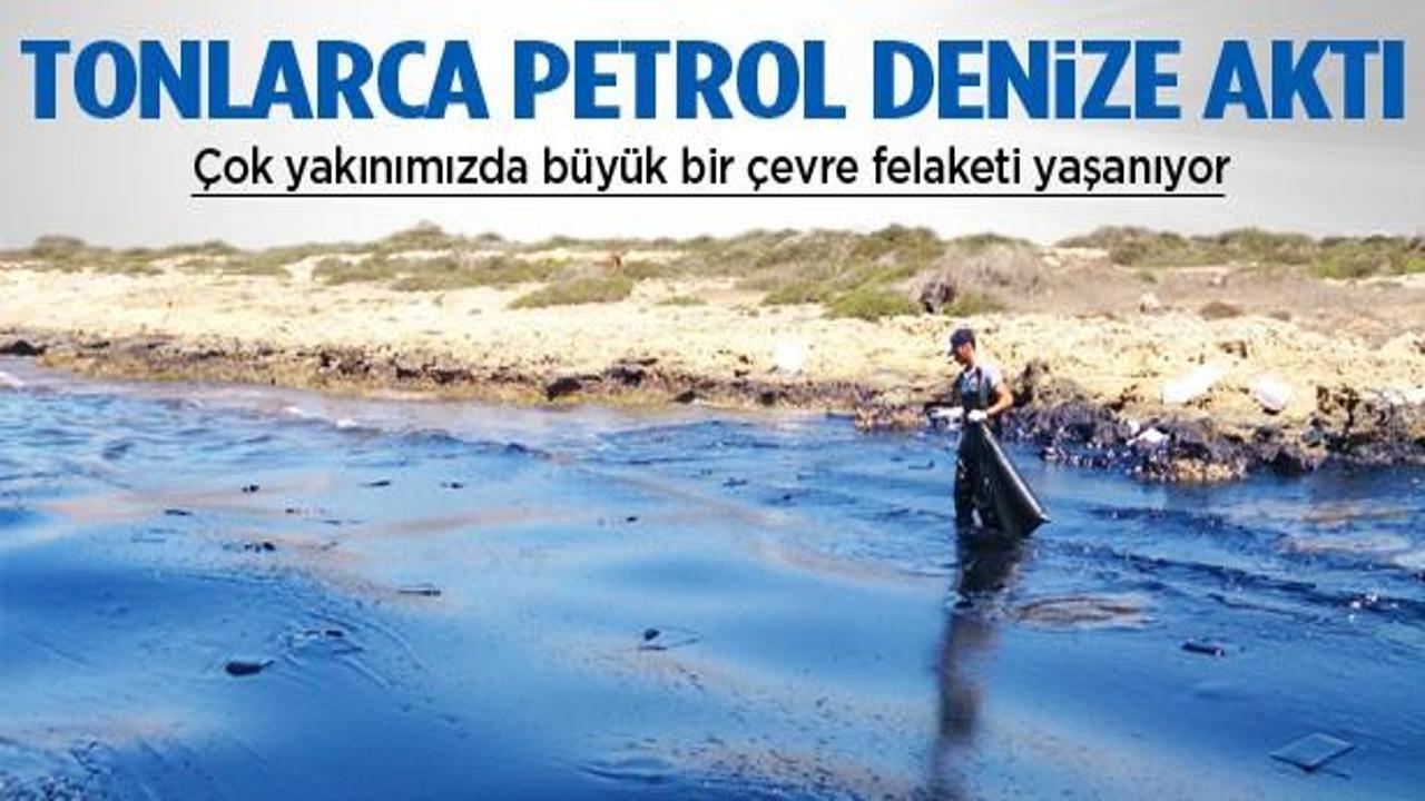 KKTC'de tonlarca petrol denize aktı