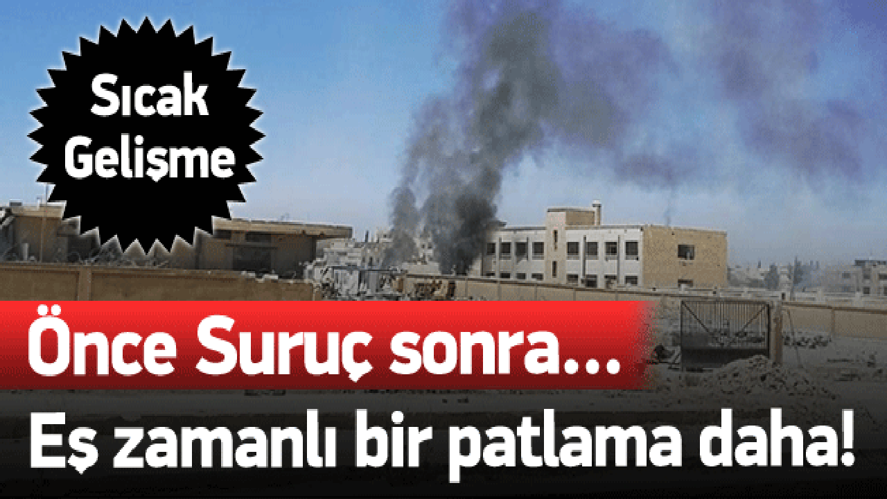 Kobani'de patlama meydana geldi