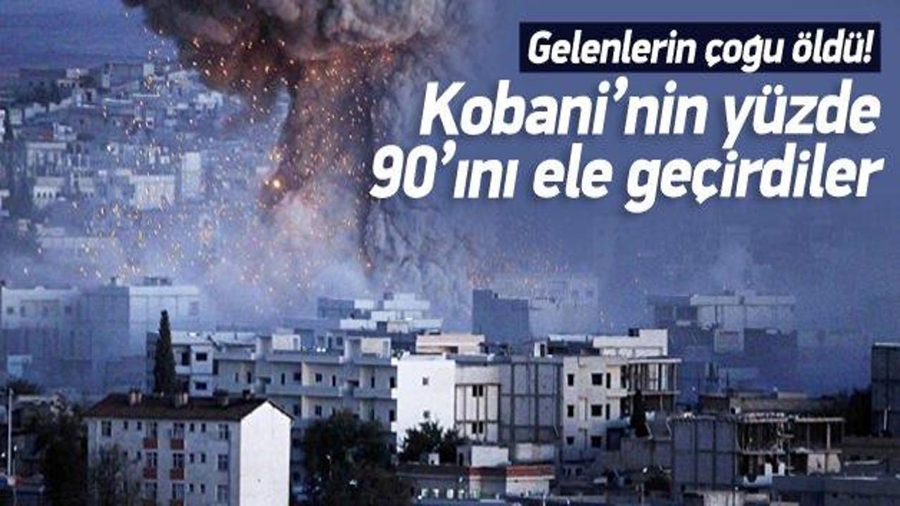 Kobani'nin yüzde 90'ını ele geçirdiler