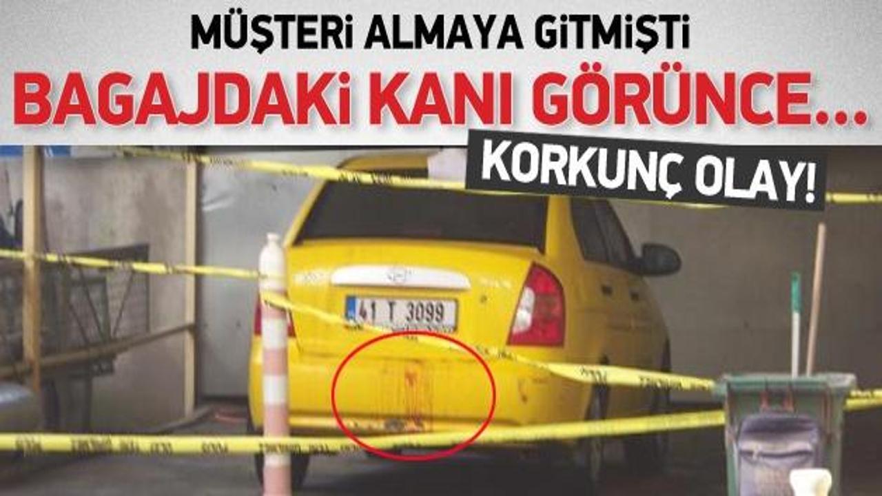 Kocaeli'de korkunç taksici cinayeti