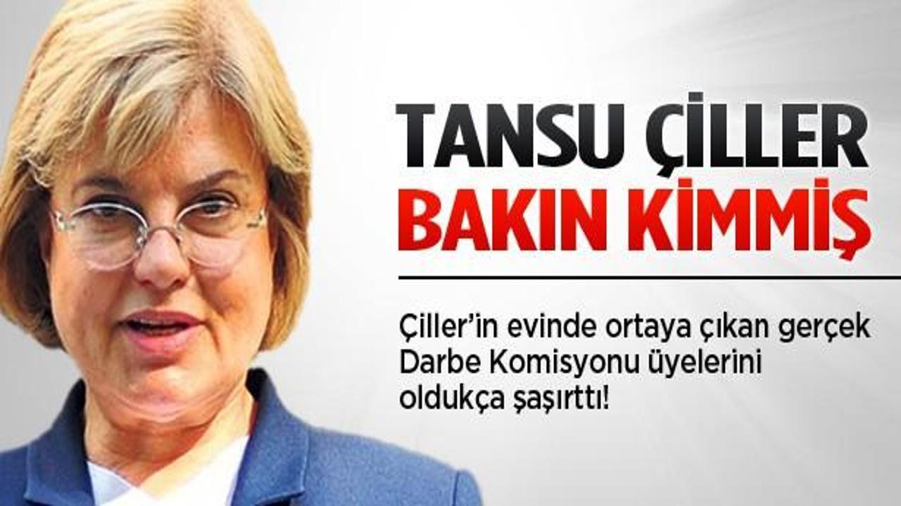 Komisyonun Çiller'in evinde karşılaştığı sürpriz