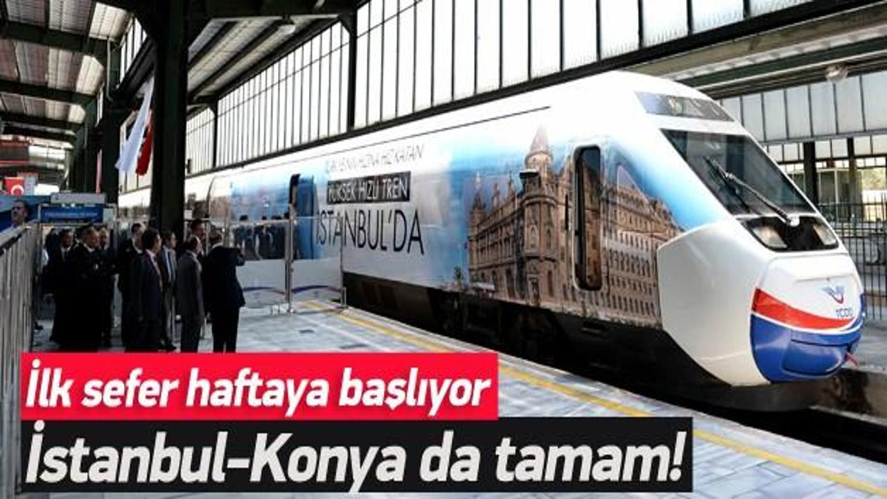 Konya-İstanbul YHT seferleri 17 Aralık'ta başlıyor