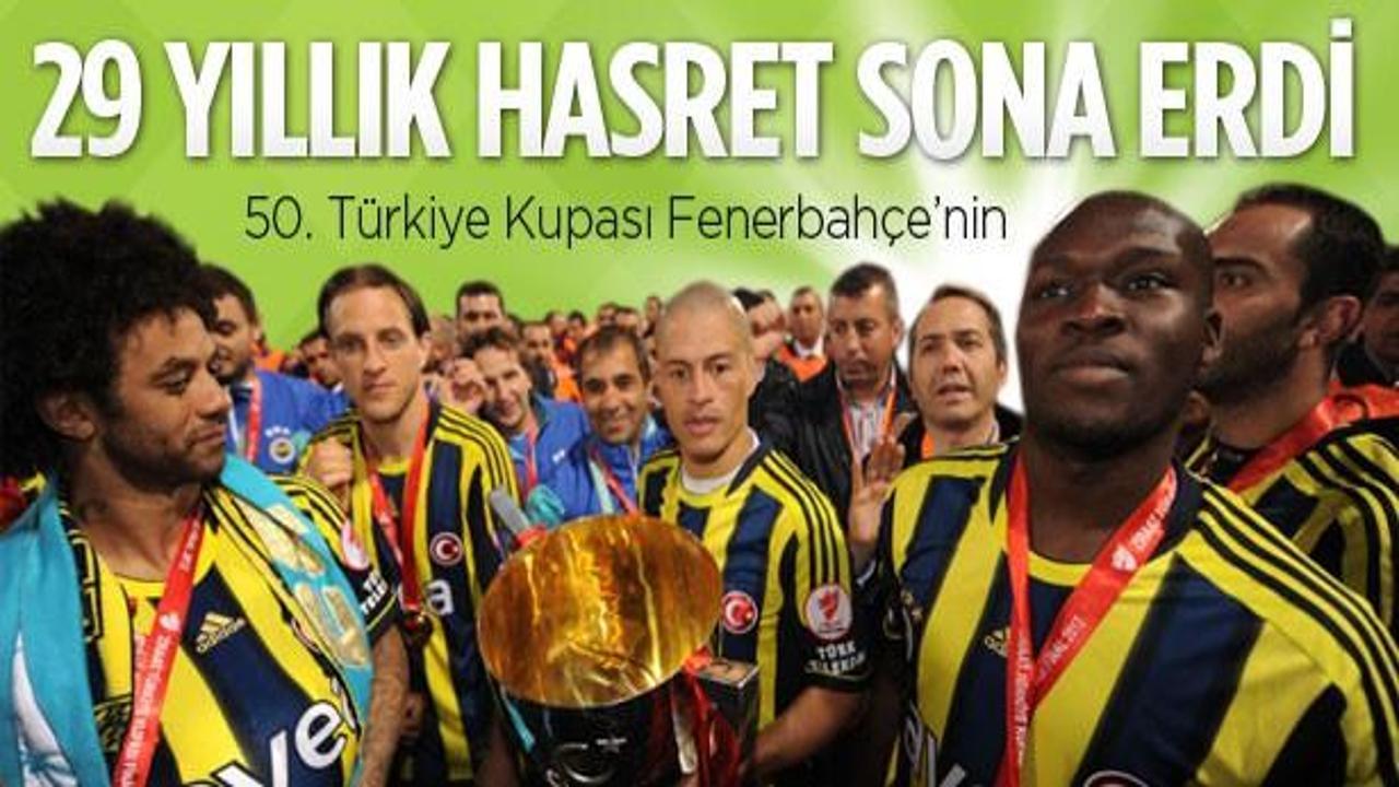 Kupa 29 yıl sonra Fenerbahçe'nin