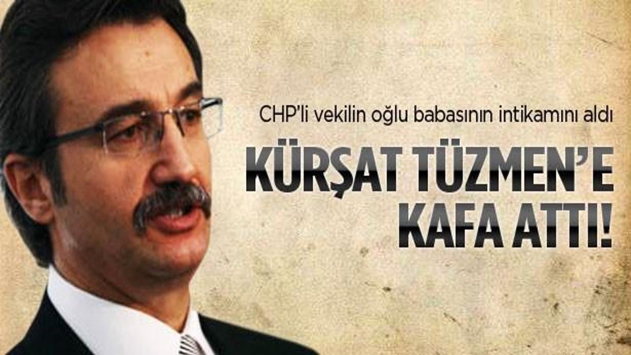Kürşat Tüzmen'e kafa attı