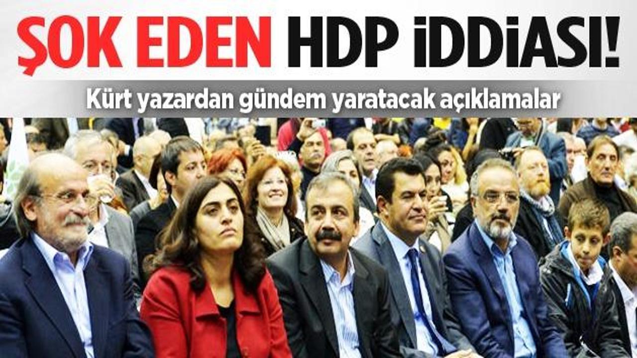 Kürt yazardan HDP'yle ilgili şok iddia