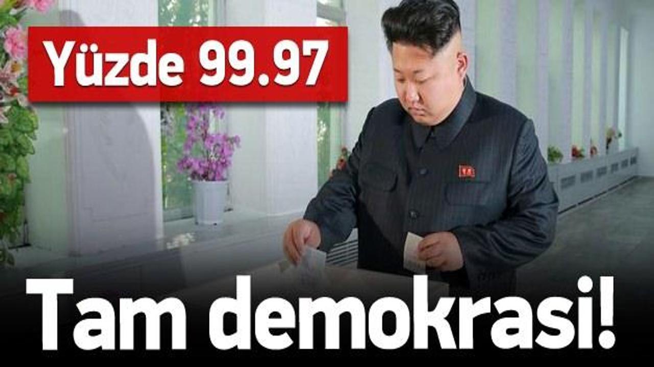 Kuzey Kore'de halkın yüzde 99.97'si sandığa gitti