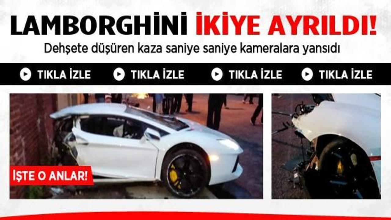 Lamborghini ikiye ayrıldı / VİDEO