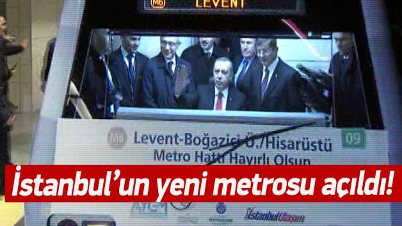 Levent-Hisarüstü metrosu açıldı