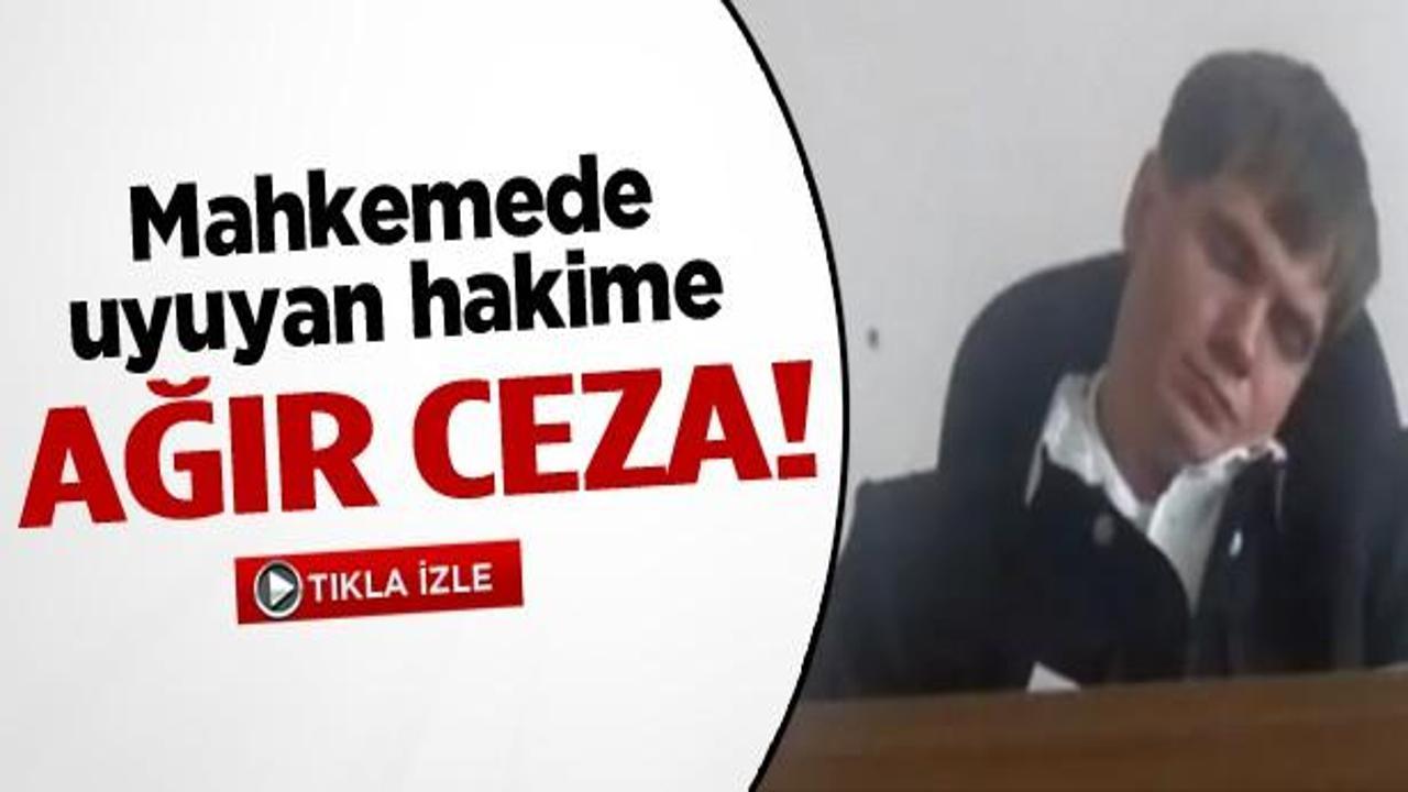 Mahkemede uyuyan hakime ağır ceza