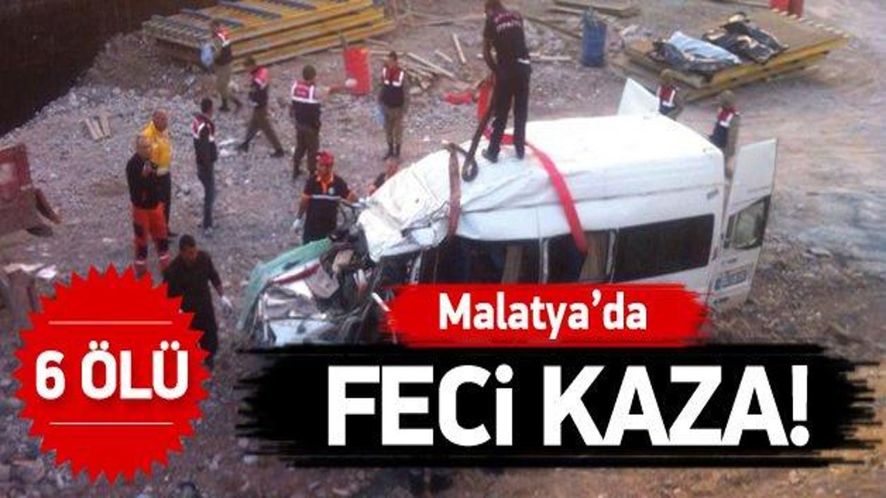 Malatya'da feci kaza: 6 ölü, 4 yaralı