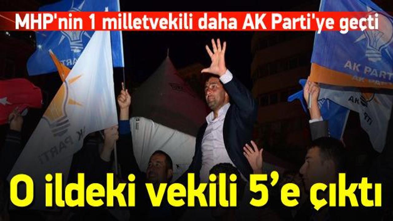 Manisa'da MHP'nin 1 milletvekili AK Parti'ye geçti