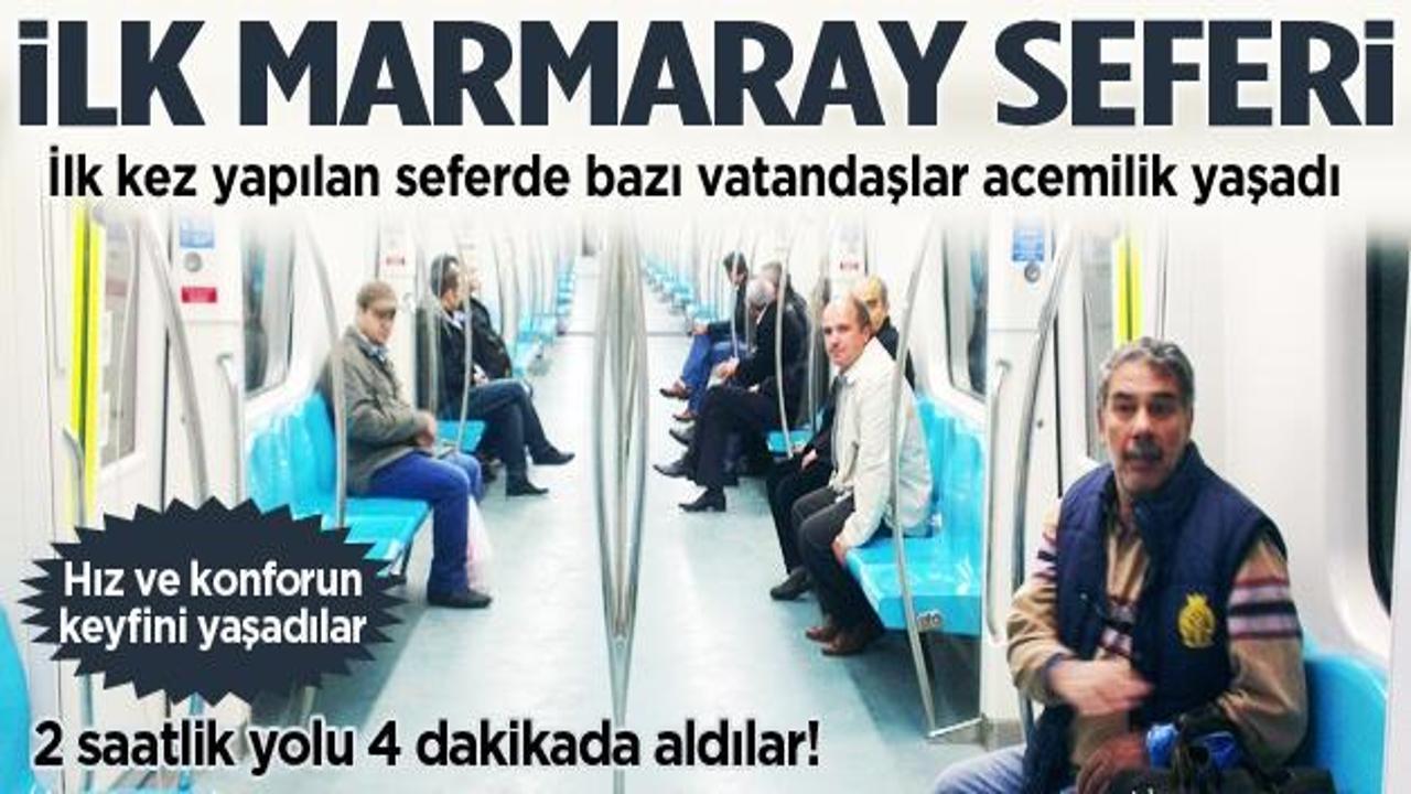 Marmaray ilk seferlerine başladı İZLE