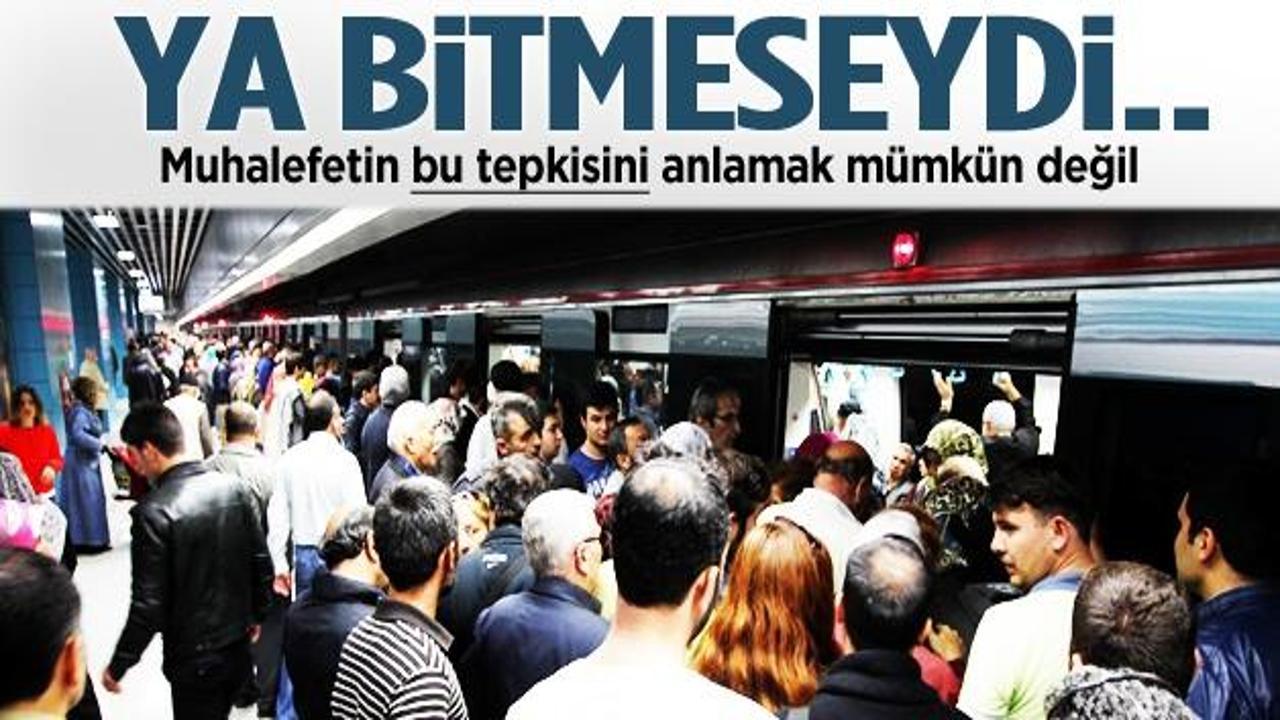 Marmaray'a muhalefetin tepkisini anlamak mümkün değil