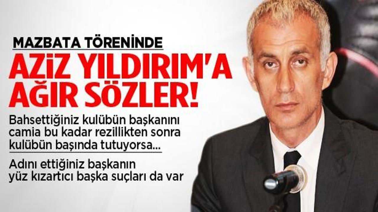 Mazbata töreninde Aziz Yıldırım'a salladı