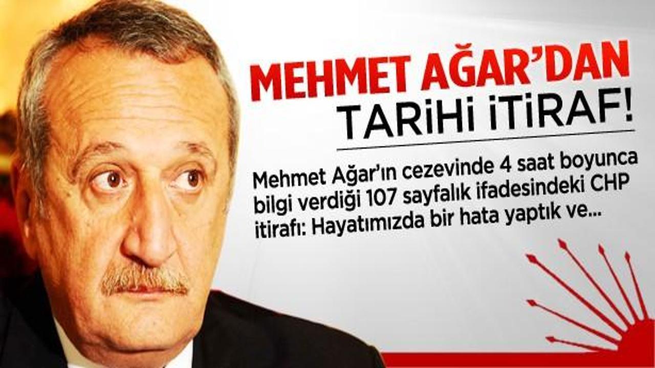 Mehmet Ağar'dan tarihi CHP itirafı