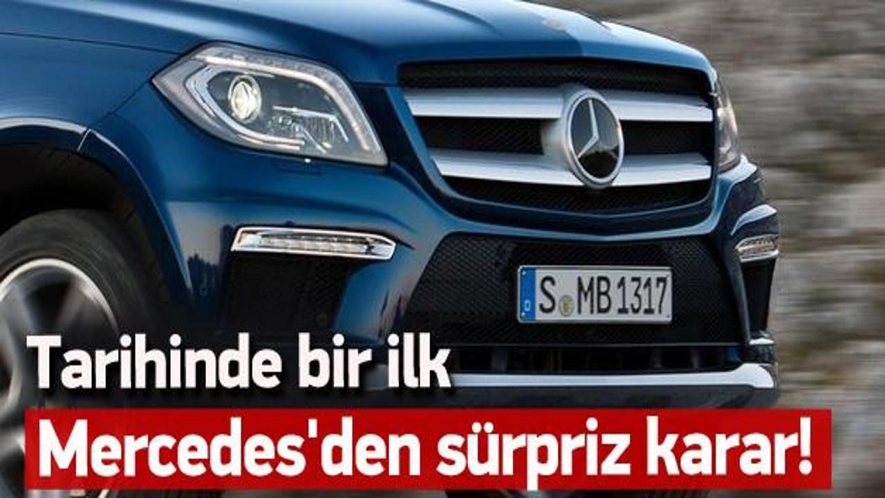Mercedes'den sürpriz karar! Tarihinde ilk
