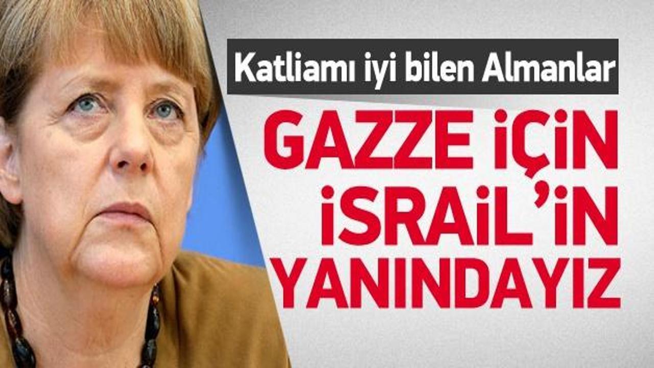 Merkel: Biz İsrail'in tarafındayız