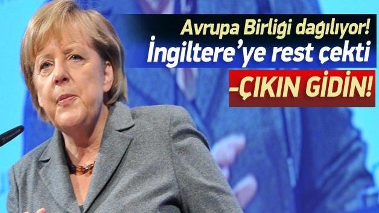 Merkel: İngiltere AB üyeliğinden çıkabilir