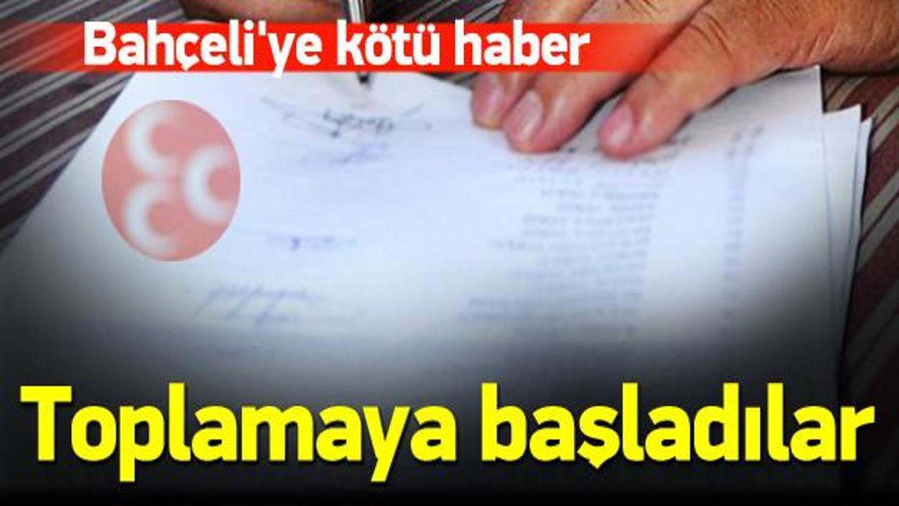MHP'de Bahçeli karşıtları imza topluyor