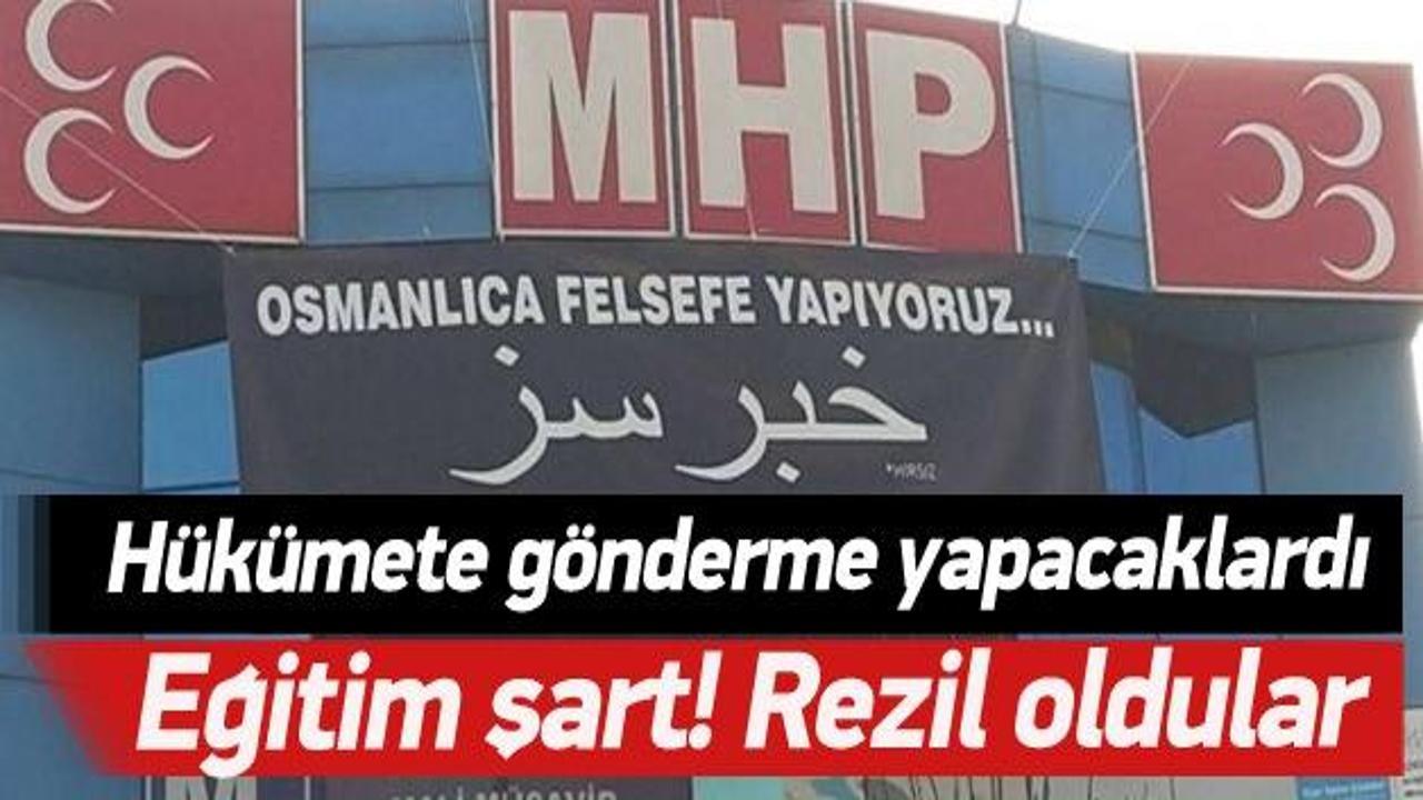 MHP'liler Osmanlıca bilmiyor