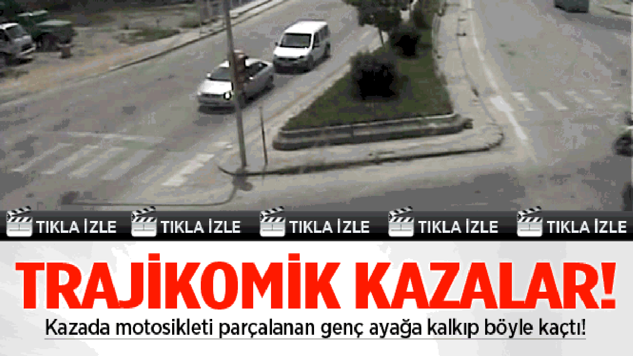 Mobese kameralarındaki trajikomik kazalar