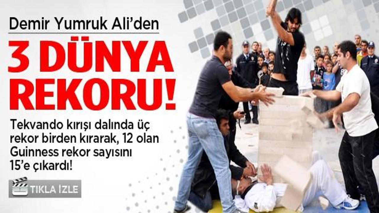 Muğlalı Demir Yumruk'tan 3 rekor birden! İZLE