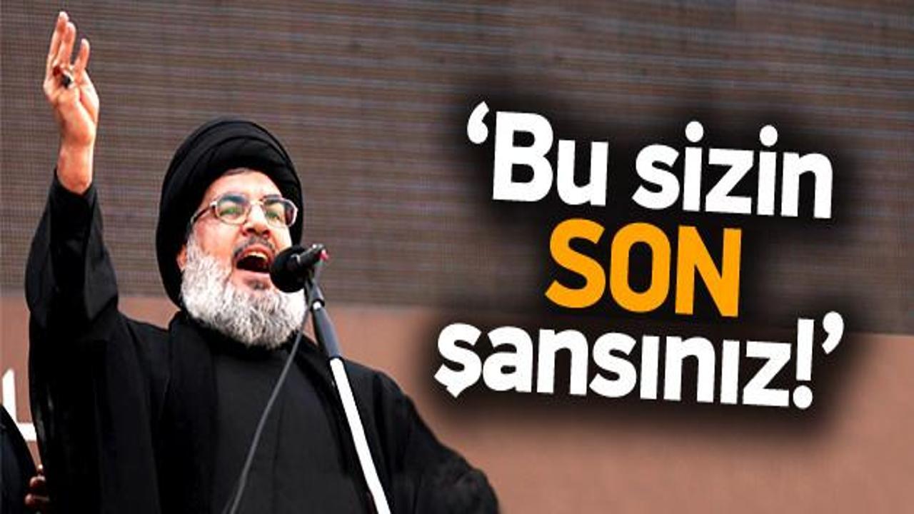 Nasrallah: Suudi Arabistan'ın hala bir şansı var