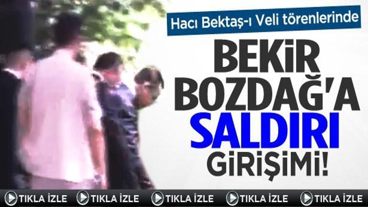 Nevşehir'de Bekir Bozdağ'a saldırı girişimi!