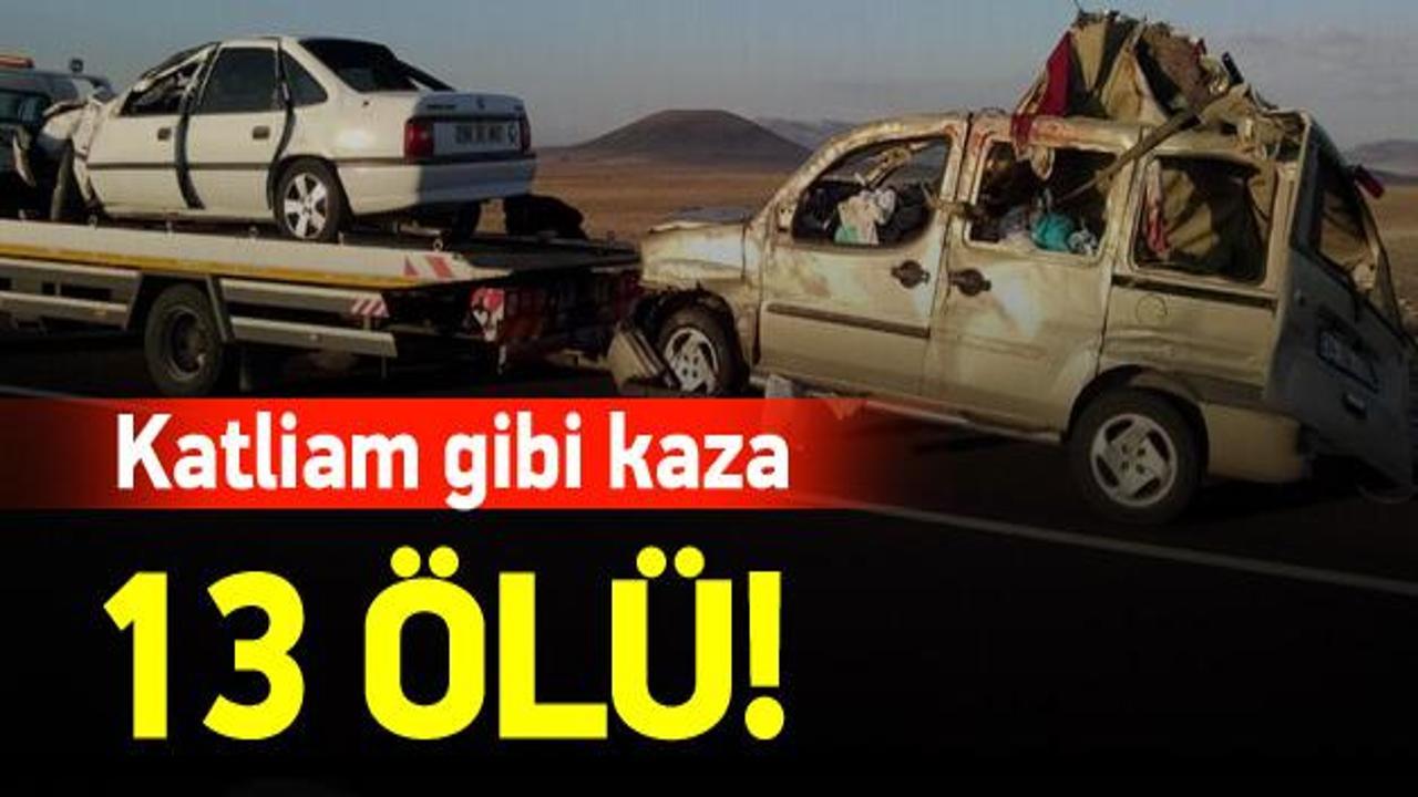 Niğde'deki trafik kazası: 13 kişi &ouml;ld&uuml;
