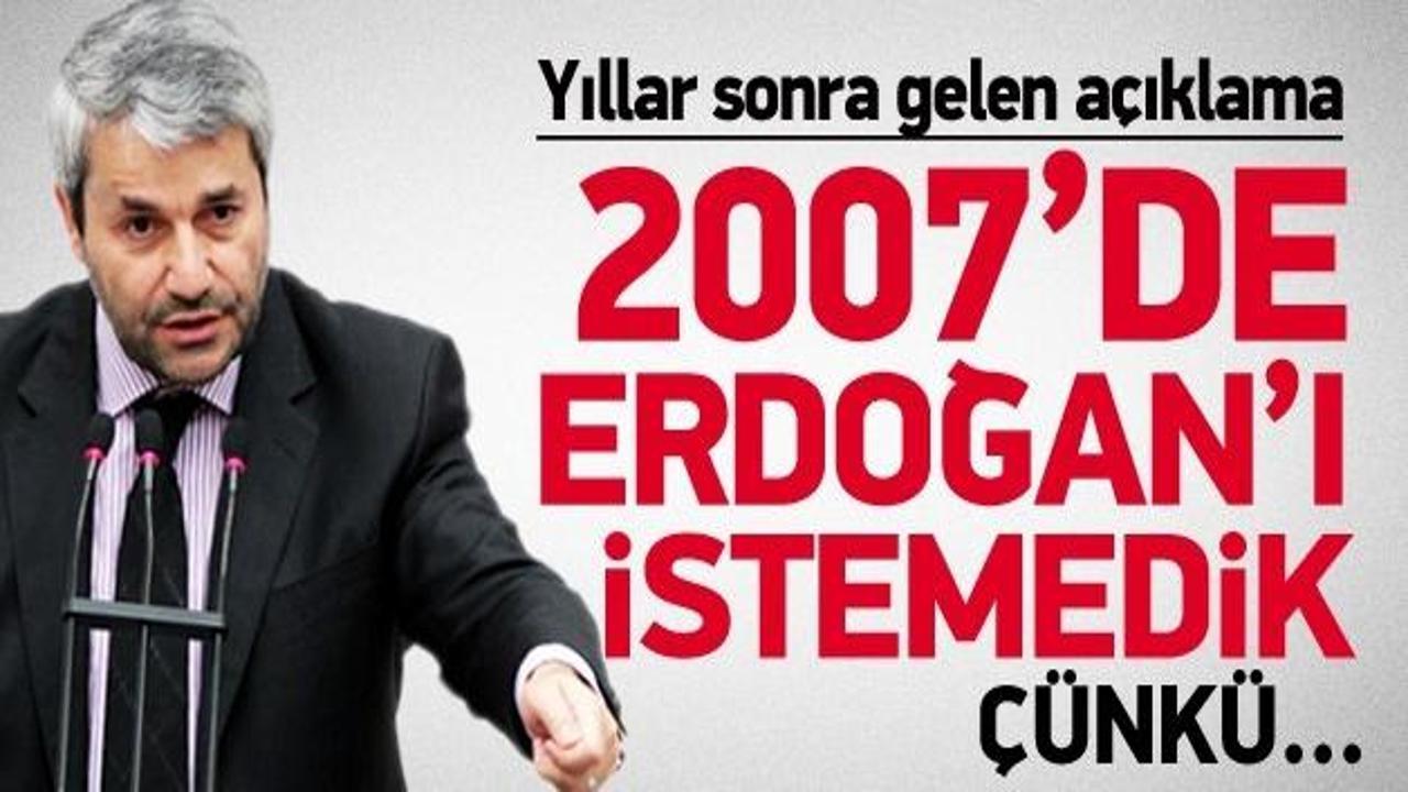 Nihat Ergün: 2007'te Başbakan'ı istemedik çünkü...