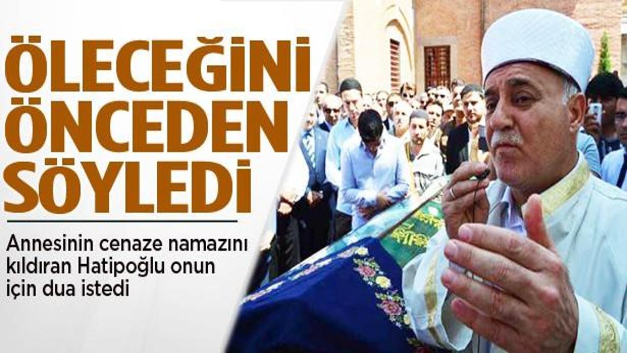 Nihat Hatipoğlu cenaze namazı kıldı, dua istedi