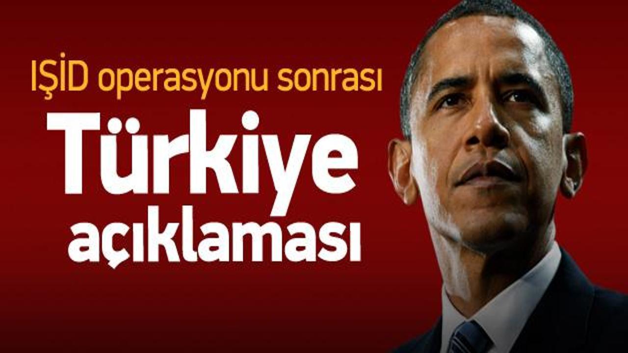Obama'dan önemli Türkiye açıklaması