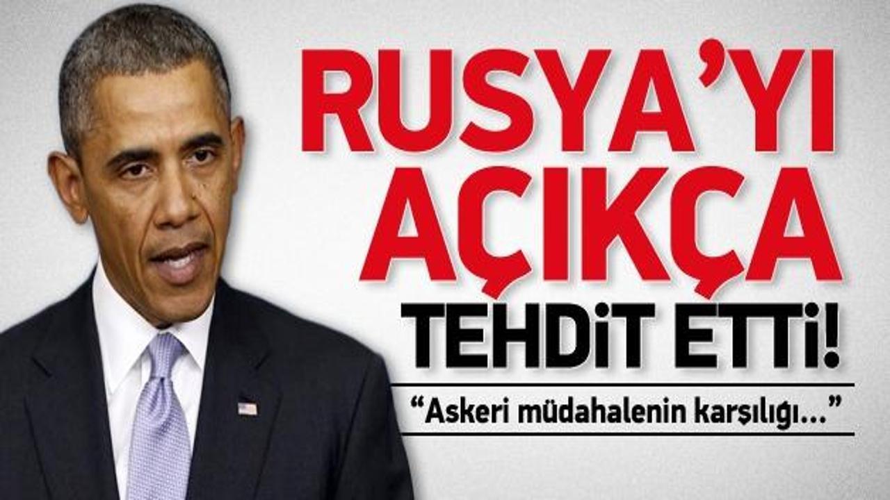 Obama'dan Rusya'ya tehdit!