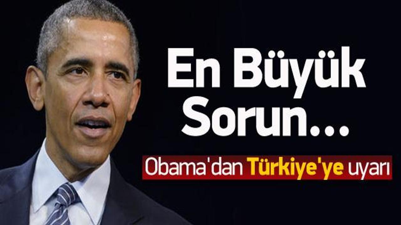 Obama'dan Türkiye'ye uyarı!