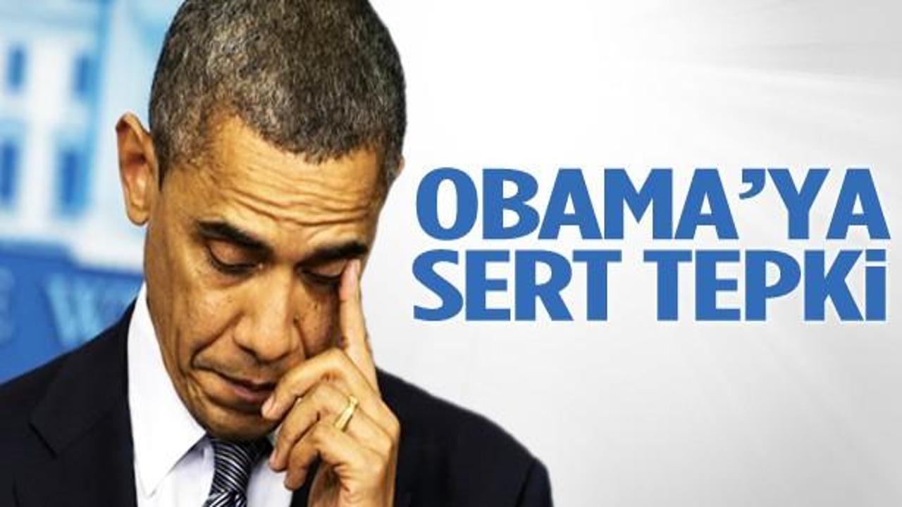Obama'ya sert tepki: Esed'i yüreklendirdi