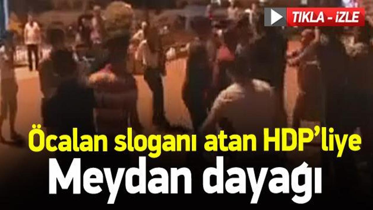 Öcalan sloganı atan HDP'liye meydan dayağı