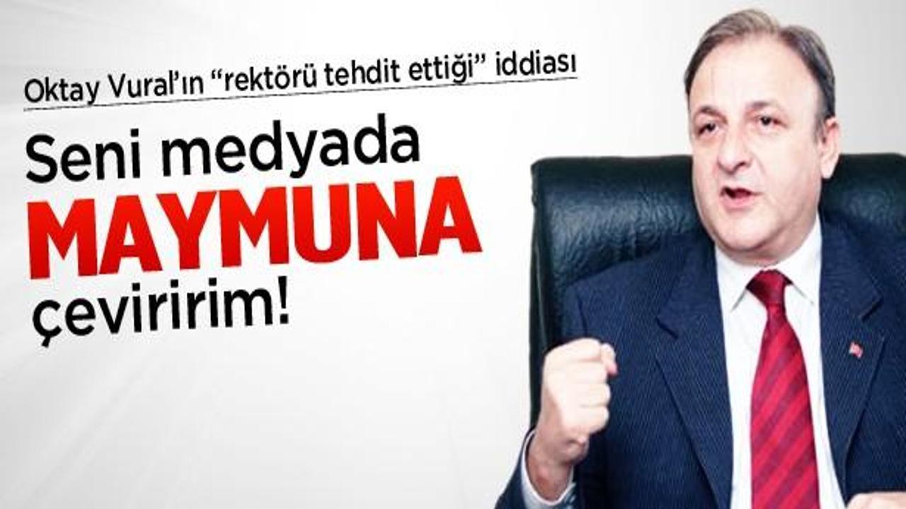 Oktay Vural'ın, "rektörü tehdit ettiği" iddiası