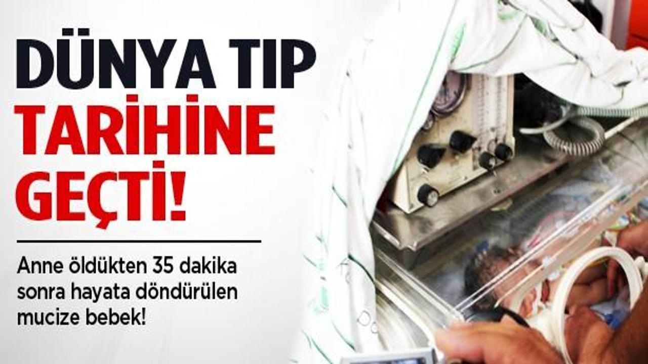Ölen annenin karnından alınan bebek tarihe geçti