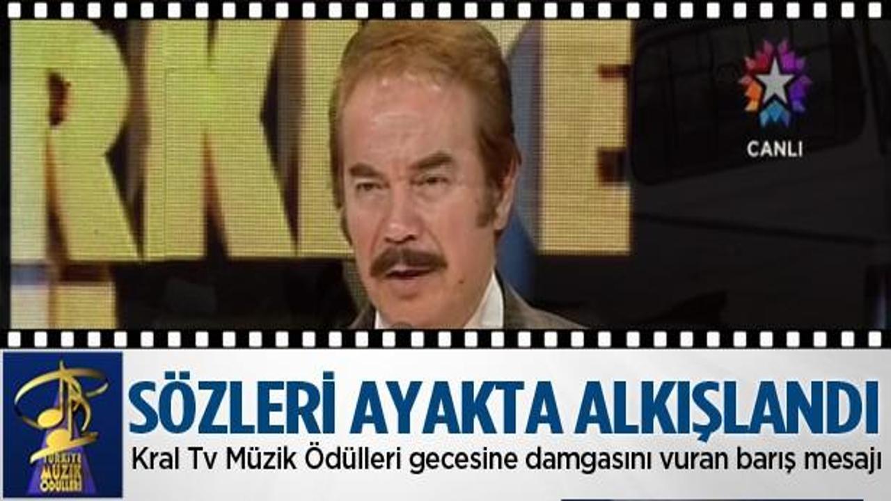 Orhan Gencebay'ın barış mesajı ayakta alkışlandı