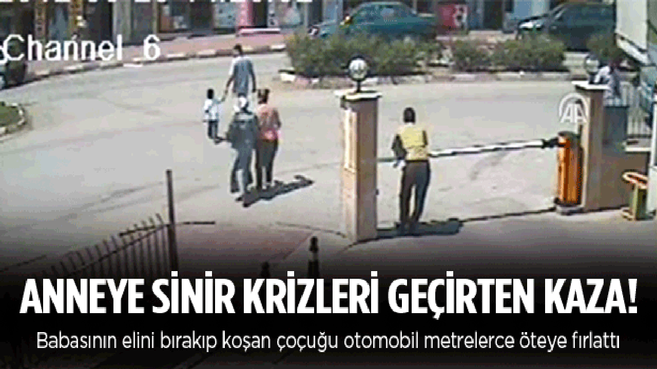 Otomobil küçük çocuğu böyle fırlattı - Video